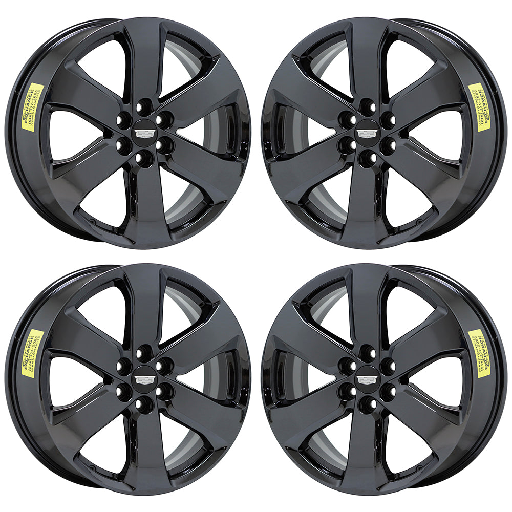 20" Cadillac XT5 SRX Black Chrome wheels rim Factory OEM set 5845